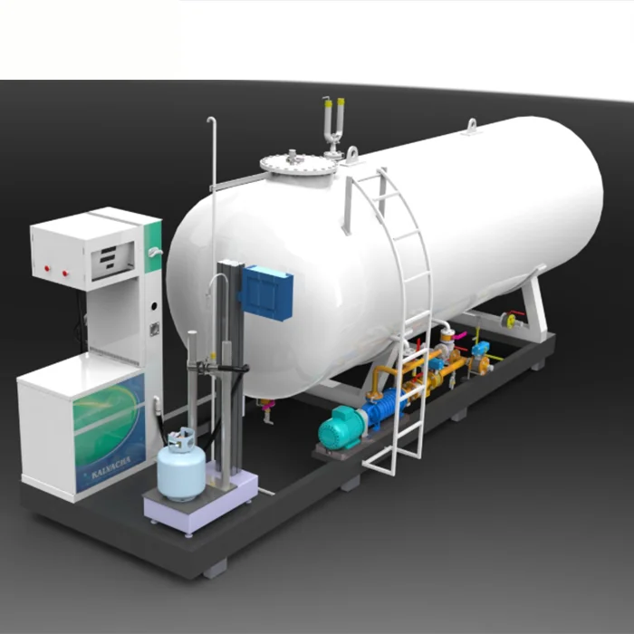 Бак сжиженного углеводородного газа полная портативная заправочная станция