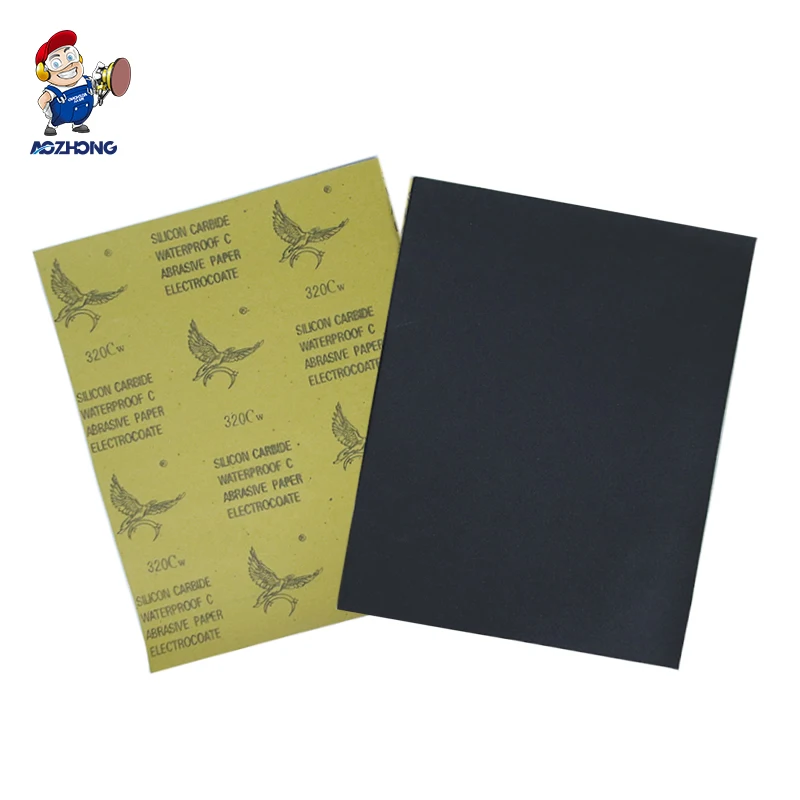 Factory Price 3m Water Sandpaper 320 3000 4000 6000 grit Black Sandpaper for Polishing Granite and Marble
