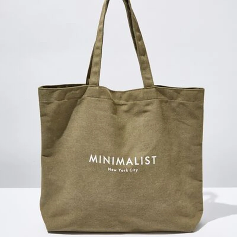 Eco Friendly Custom Logo Design Reusable Organic Cotton Shopping Canvas Tote Bag