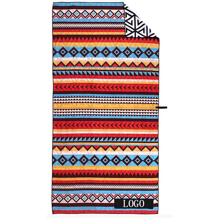 SunnyHope Custom Large Microfiber Beach Towel Comfortable Hooded Design with Novelty Pattern Cartoon Printing for Bath & Gym Use