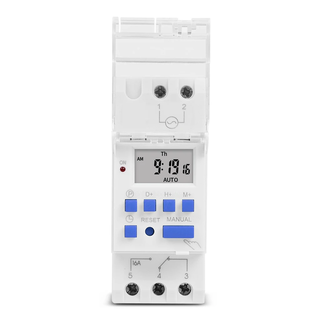 TM919 Rechargeable Battery Automatically on off Timer Switch 220v Power Failure Memory Function Electronic timer