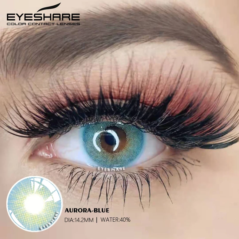 EYESHARE  AuroraCosmetic Colored Contact Lens Yearly Use Lenses Eye Color Acuvue Oasys Acuvue Lenses Colored Contact Lenses