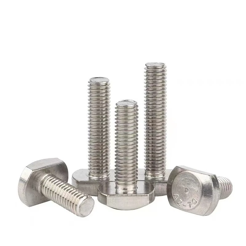 Stainless Steel Aluminum T Slot Bolt M6 M8 Hammer Bolt Galvanized T Head Bolt T-Bolt