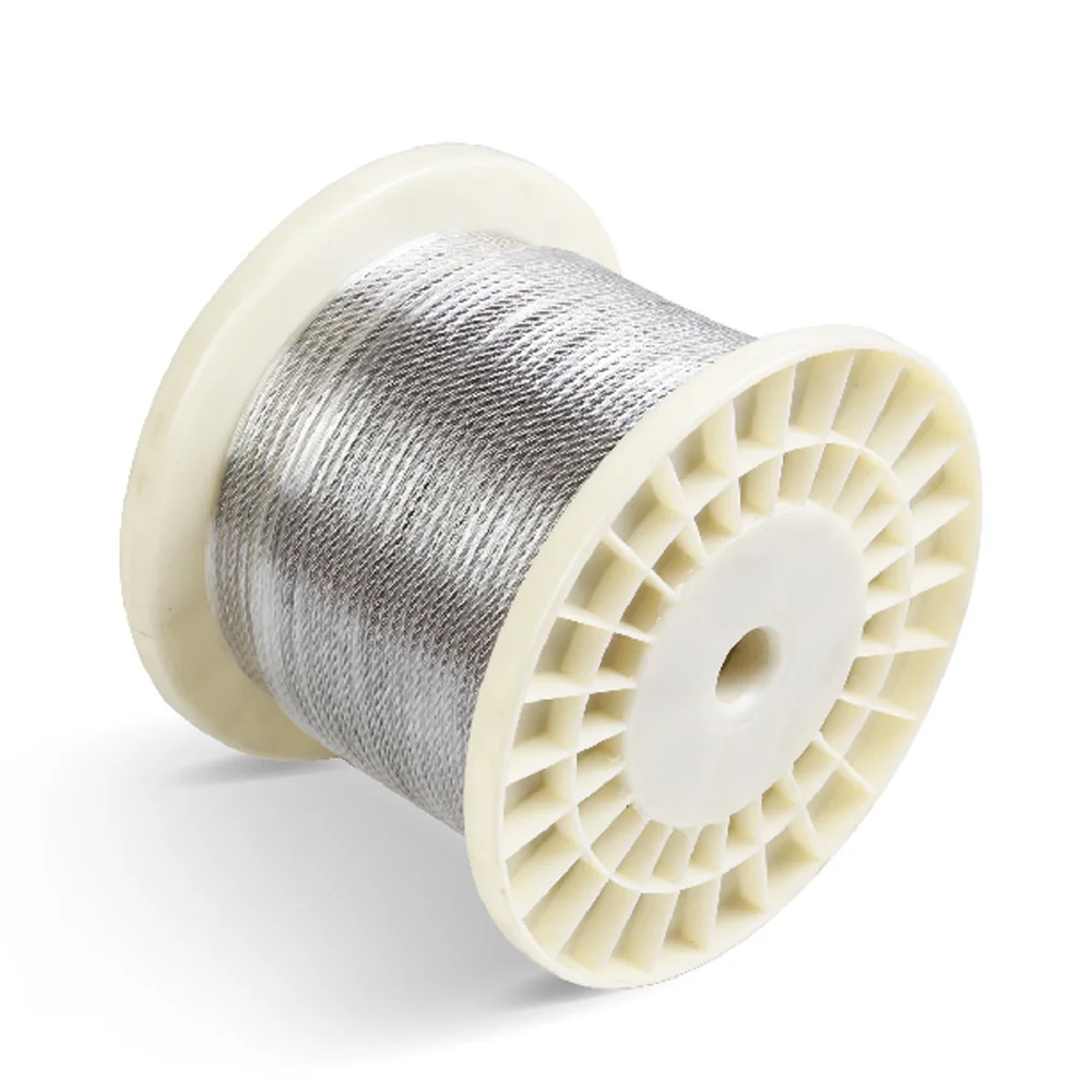 7 * 7 structure 316 stainless steel wire rope 1.2mm diameter guardrail livestock shed lifting rigging rope