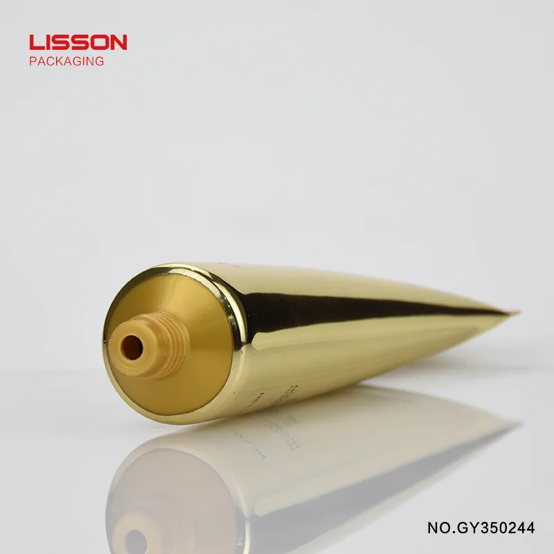 wholesale luxury refillable  body butter lotion in a large tube squeeze facial cleansing tube packaging with acrylic screw cap