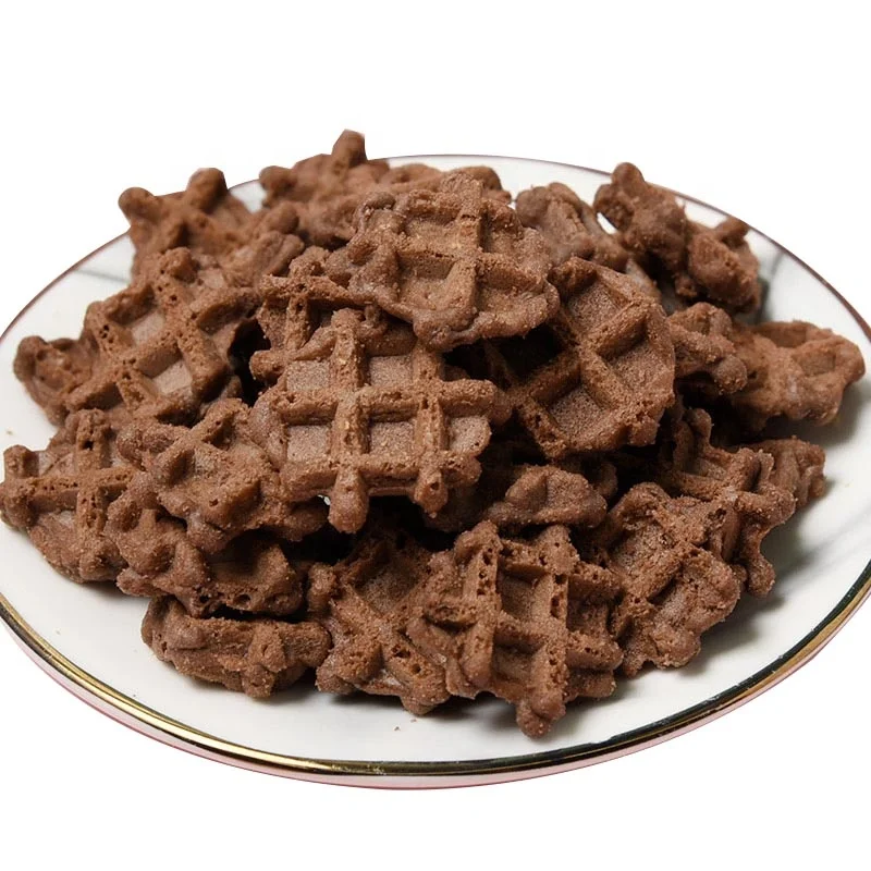 Chocolate flavor wafer biscuits wafer round from China