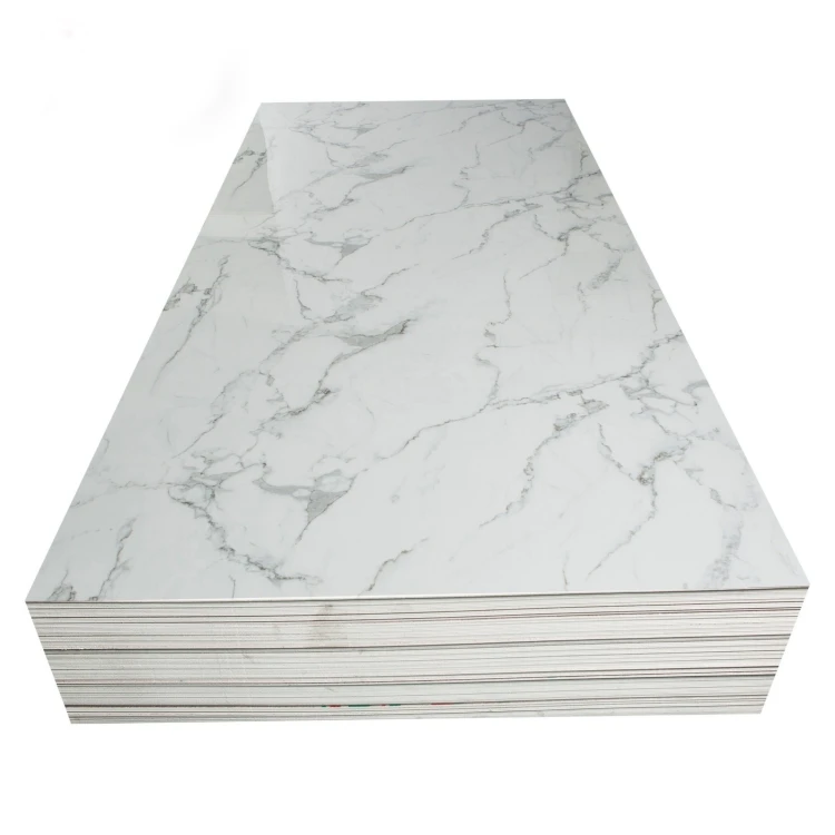 Wholesale price high glossy 1220*2440mm*3mm marble PVC sheets for wall decoration