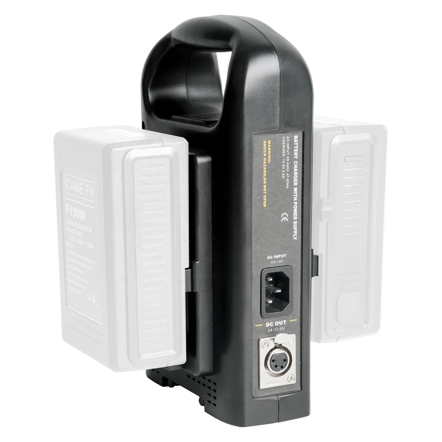 CAME-TV Dual V-Mount Battery Charger and Power Supply High DC Out