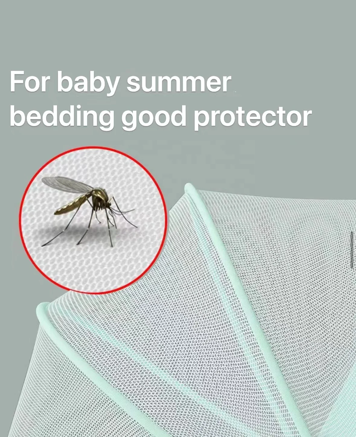 OvO Princess Foldable Sleep Mosquito Nets New Born Baby Cradle Frame Kids Breathable Mesh Canopy for Kids Bedding