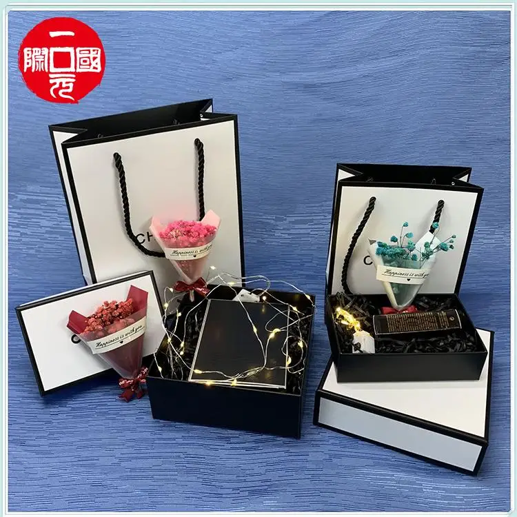 
 Высококачественная подарочная упаковка для макияжа, белая коробка для косметических помад, бумажная сумка для блеска для губ  