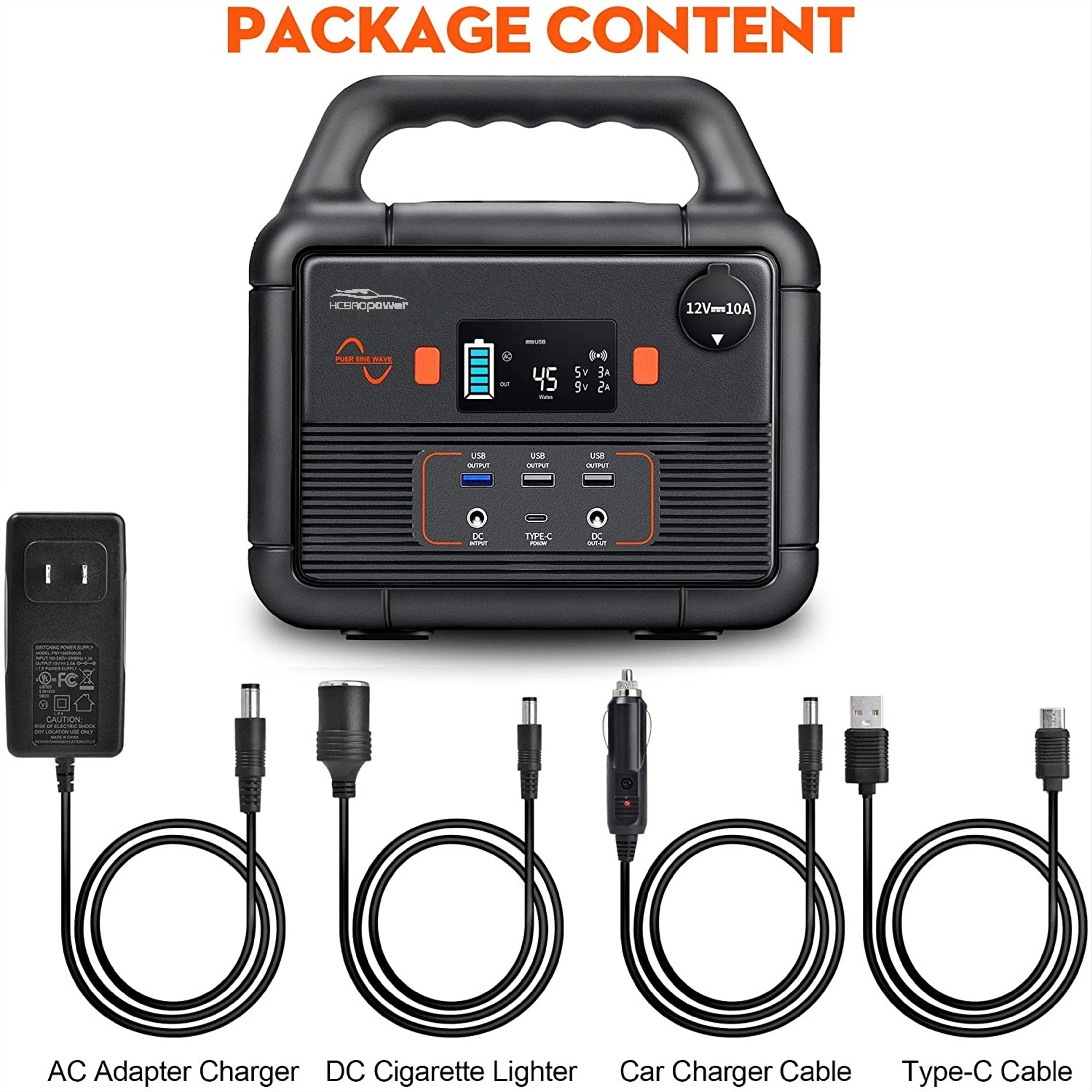 Camp Lithium Pure Sine Wave Solar Electric Power Stations Home Industrial Portable 300W Solar Power Station