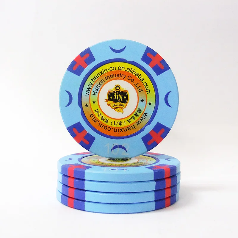 Nylon Material Cash Chip Custom Logo Poker Chip De Casino Fiches De Poker
