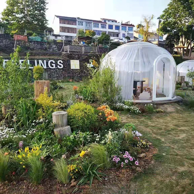 Prefab Polycarbonate Geodesic Sky Dome Tent Transparent Bubble House For Outdoor Rental