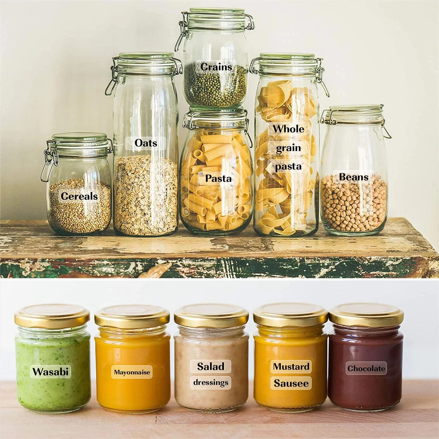 Custom Clear Round Stickers Personalized Circle Labels  For Food Bottle