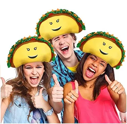ArtCreativity Funny Taco Hat Halloween Costume Accessory Party Supplies Decorations