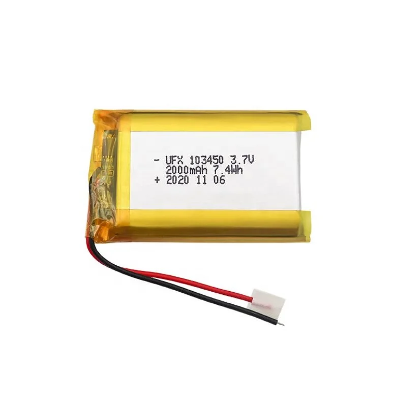 UFX103450 3.7V 2000mah lithium battery  with protection board good quality