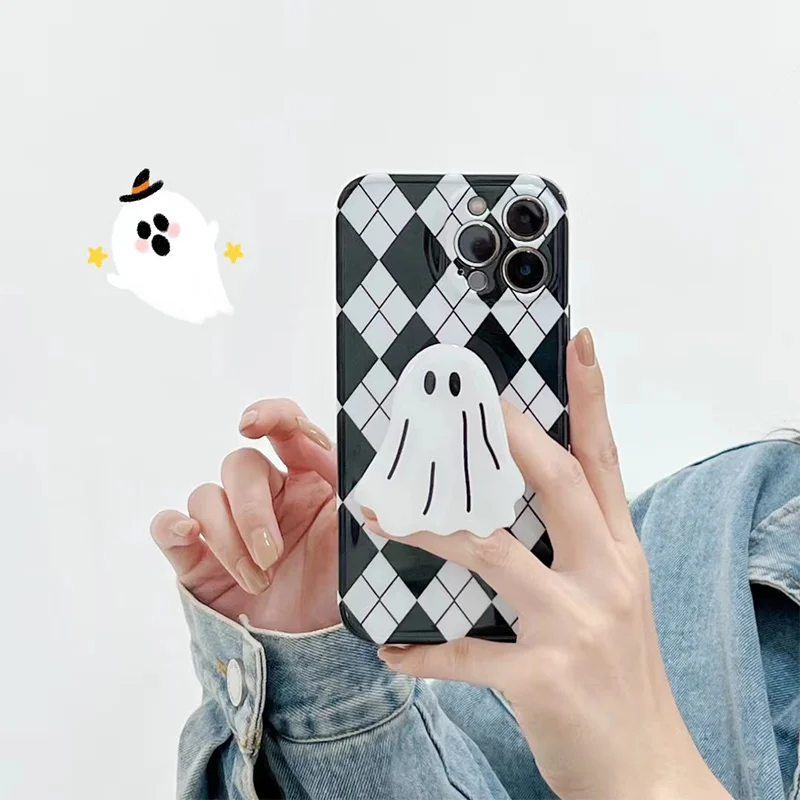 Factory Fashionable Designer Packaging 3d sublimation white black casing handphone coque telephone anime phone cases for iphone