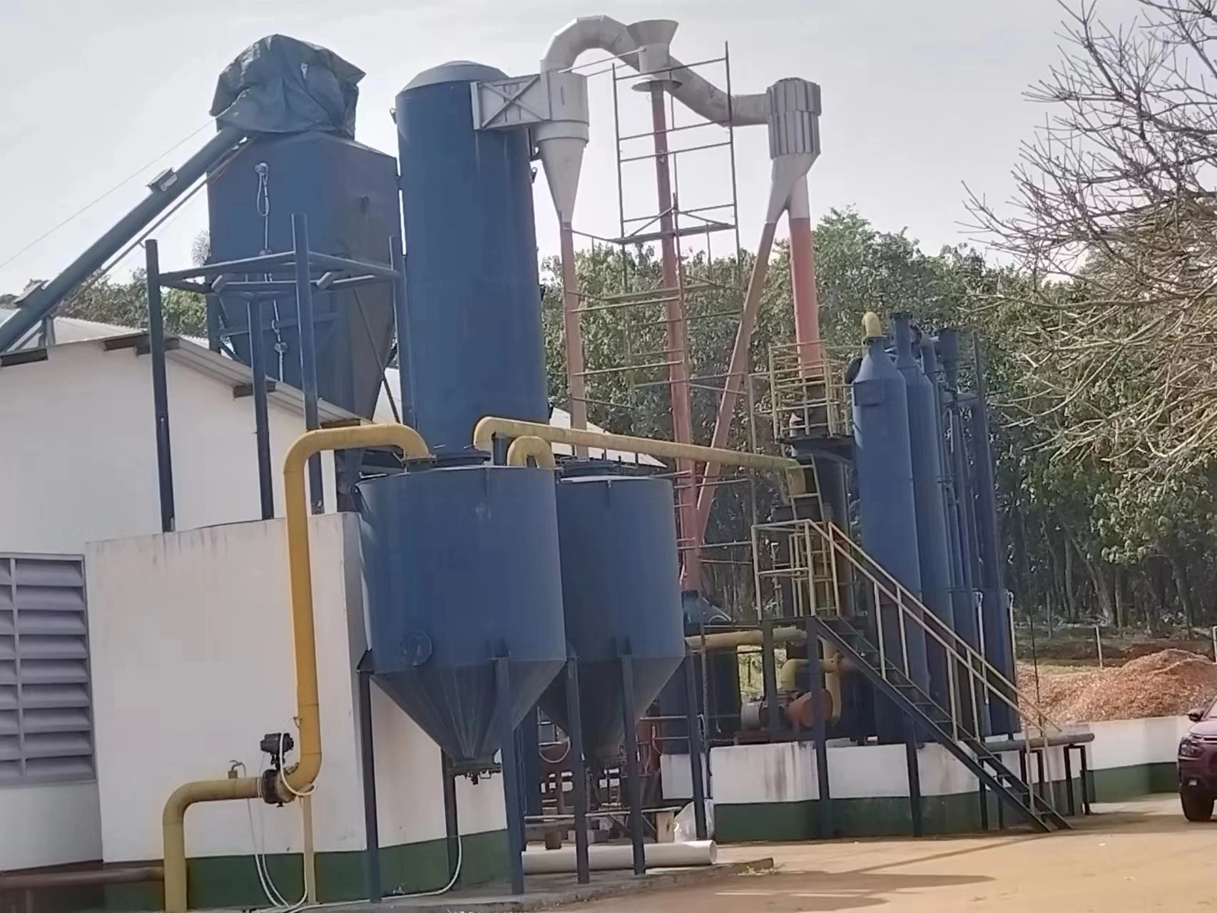 biomass power generation rice husk gasifciation power plant/wood rice hull gasifier power generation