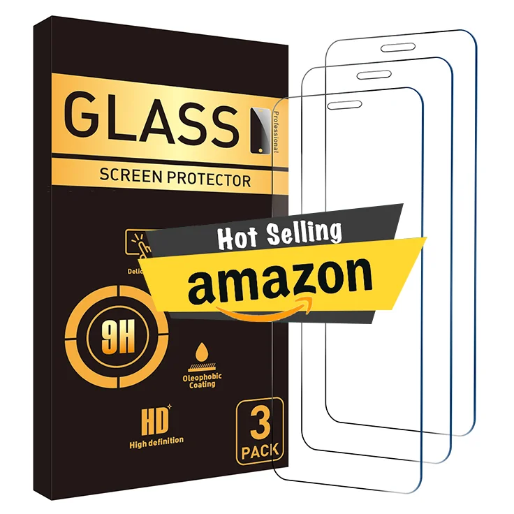 amazons best seller list for iPhone 11 12 13 pro max 14 Case Friendly 6.1 Inch 2 3 4 Pack Tempered Glass Screen Protector
