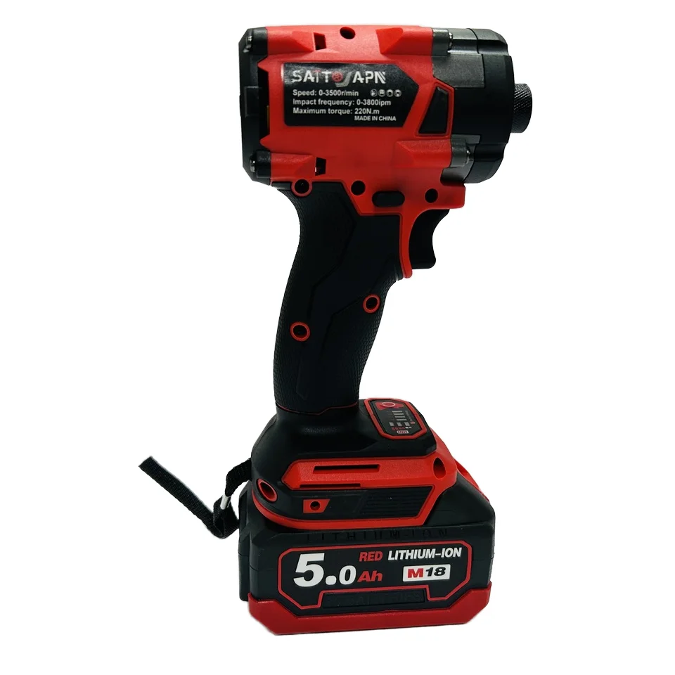 Heavy Duty Brushless Impact Wrench with LI-Ion Battery Truck Repair Professional Lithium Battery Wrench screwdriver