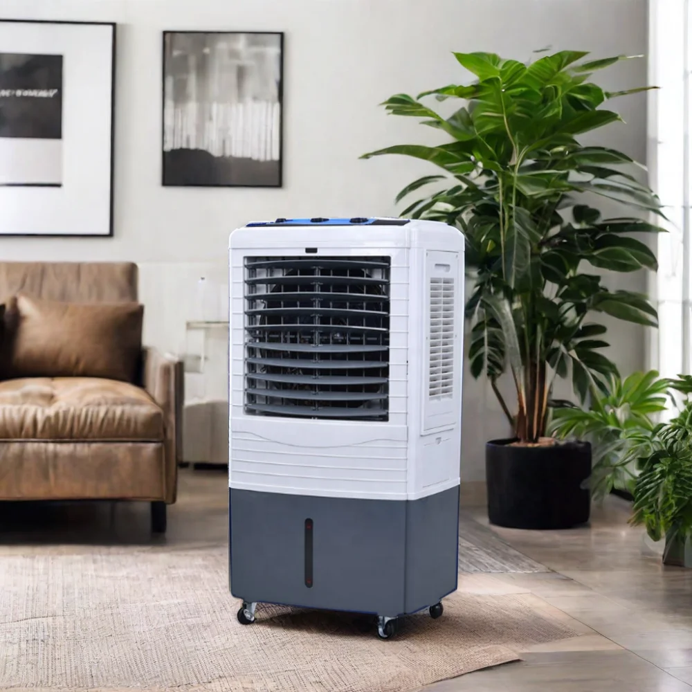 New Modern Design 40L Water Tank Air Cooler Purifier Strong Air Flow Electric ANION Outdoor Household Garage RV Hotel Use