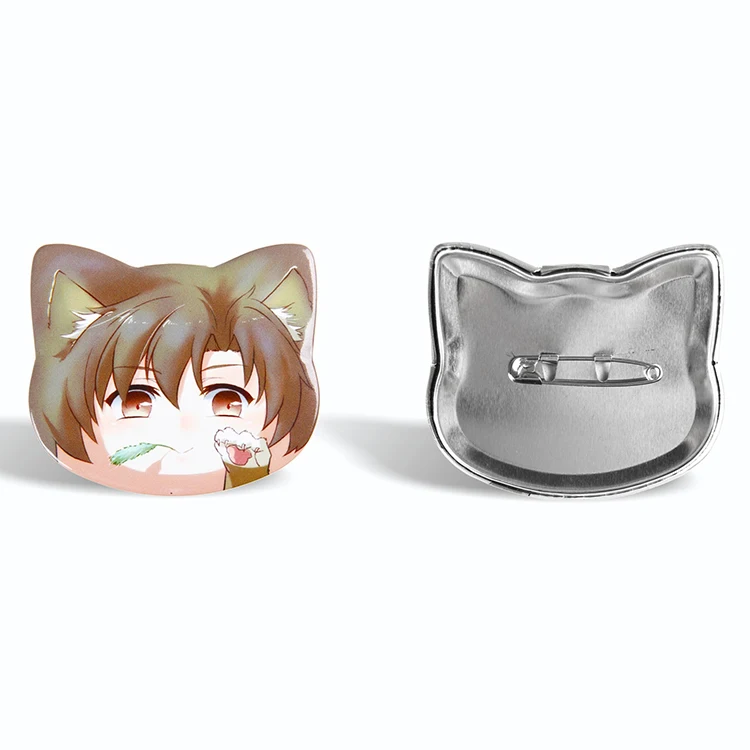 Factory Custom Design Logo Badges Printed Tin Button Badge Magnet Button Badges