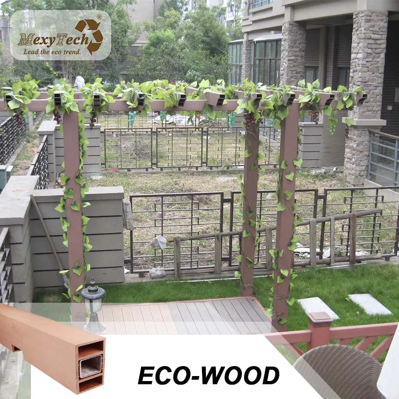 foshan supplier , wpc composite wood pergola/outdoor garden pergola