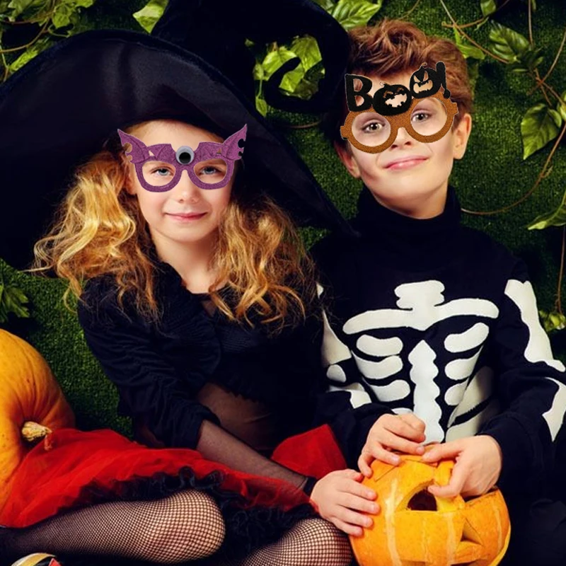 Halloween Toys Glasses Skeleton Spider Decoration Glasses Party Supplies Horror Props Cosplay Halloween Eyeglasses