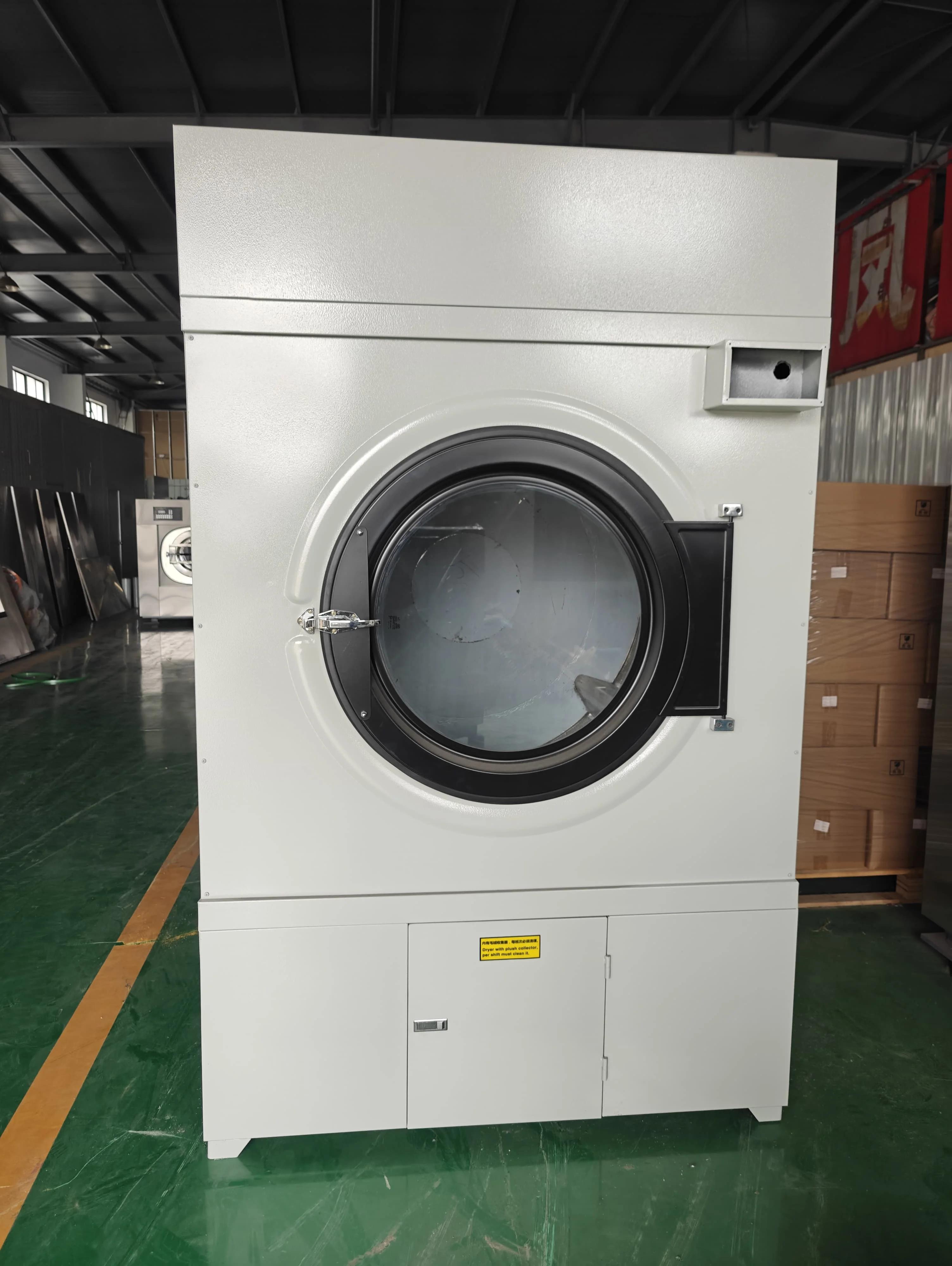 Commercial Lar Capacity Drum Dryer Multifunctional Electric Textile Dryer Timed Settings New Condition Motor Core Included
