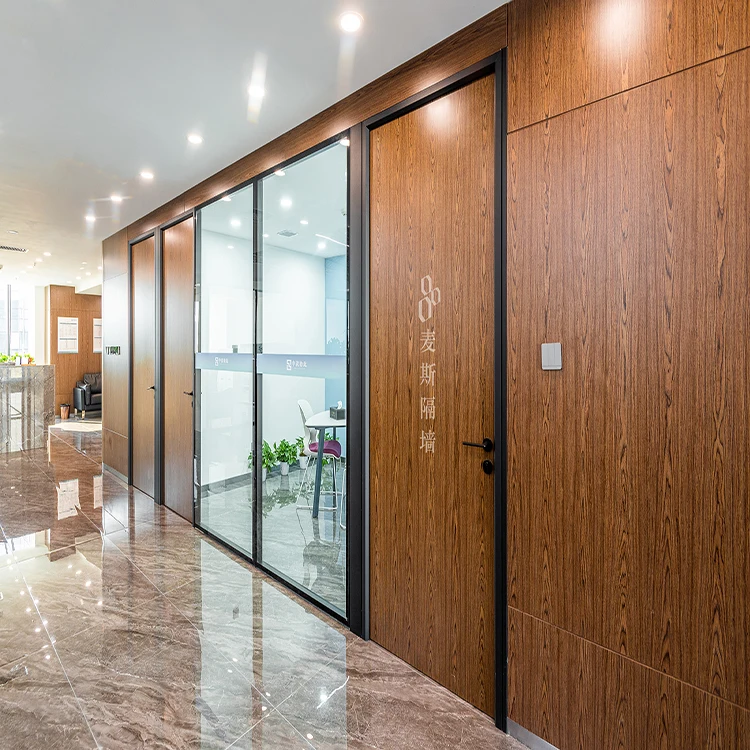 Interior Panel Partition Wall Privacy For Office Custom materials Wooden panel wall