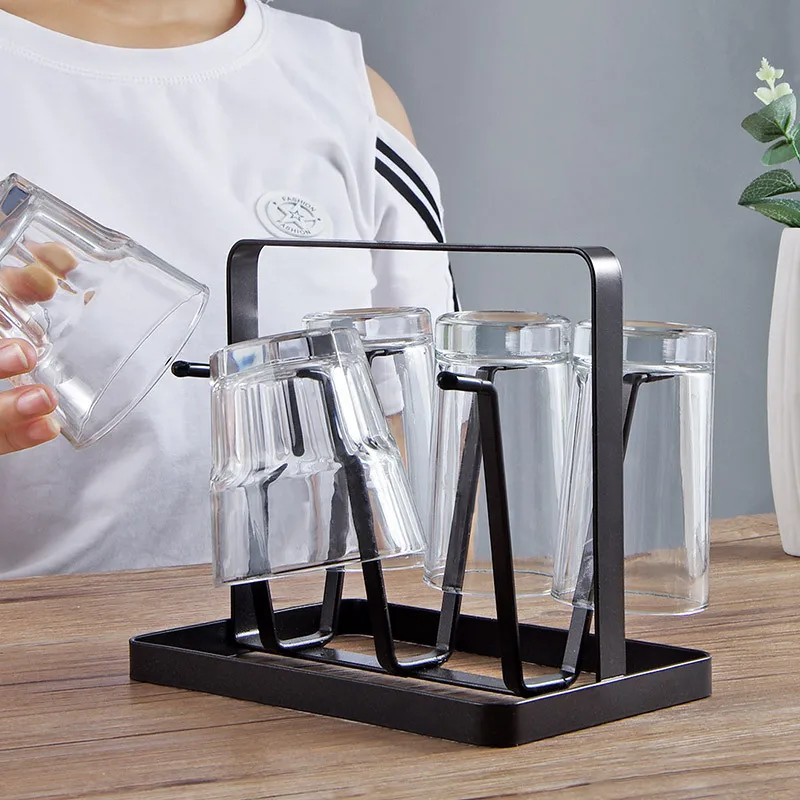 Iron Coffee Mug Holder Glass Cup Drying Rack