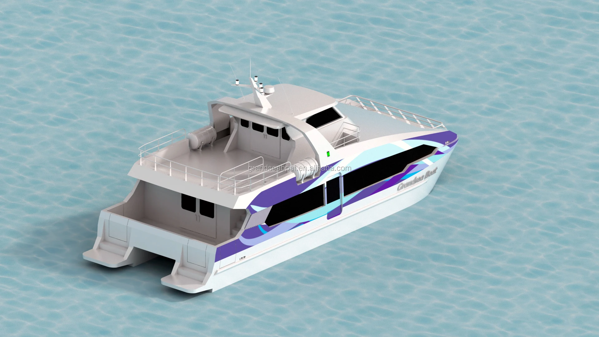 Grandsea 70 Seater Aluminium Fast Catamaran Passenger Boat for sale