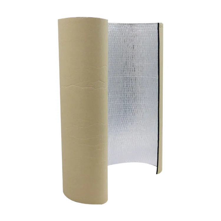 Factory Aluminum Foil Foamed rubber Heat-insulation  Flame Retardant Heatproof Panel Thermal Insulation Material