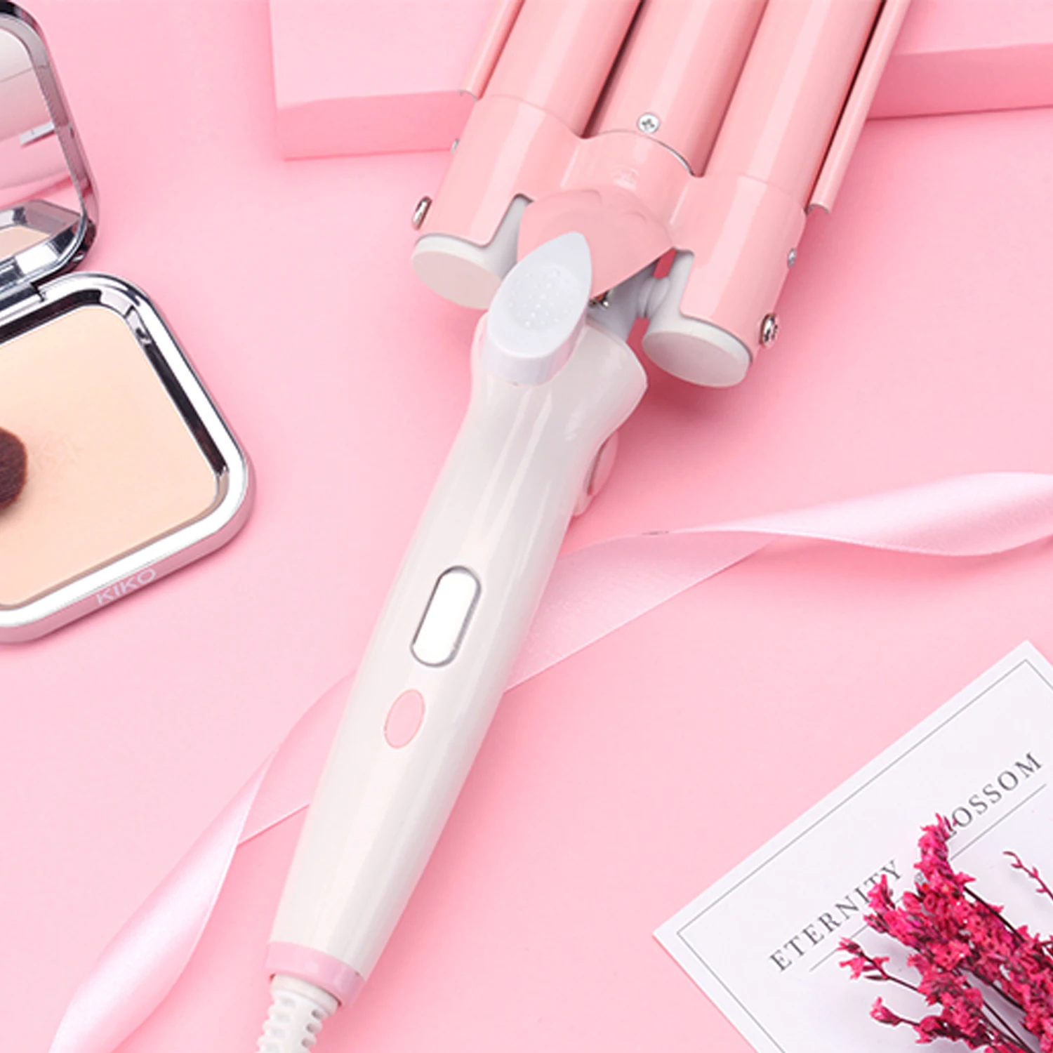 Tinx Hair Curler Ceramic Tourmaline Triple Barrels Hair Waving Styling amazon ceramic cordless hair curler 3 barrel wave