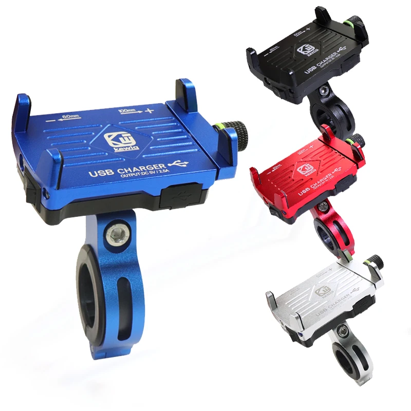 Motorcycle Holder Metal Usb Quick Charger Mobile Phone Bracket Motorcycle Phone Holder With Charger
