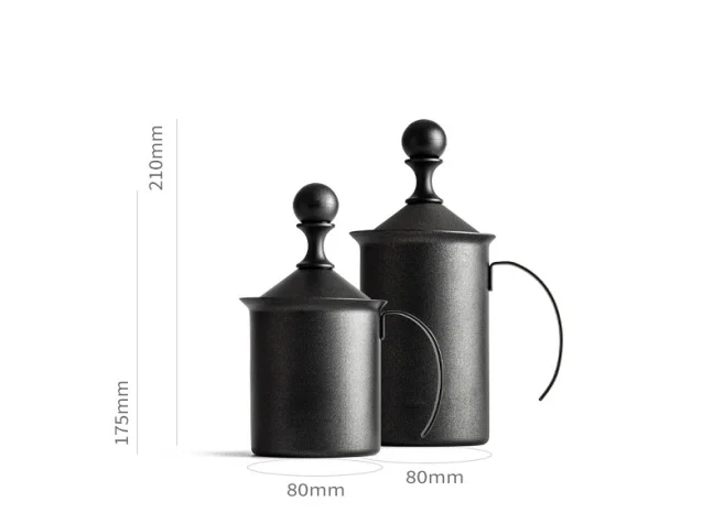 Modern Metal Cappuccino Latte Foamer Maker Frothing Milk Jug Set for Coffee Brewing
