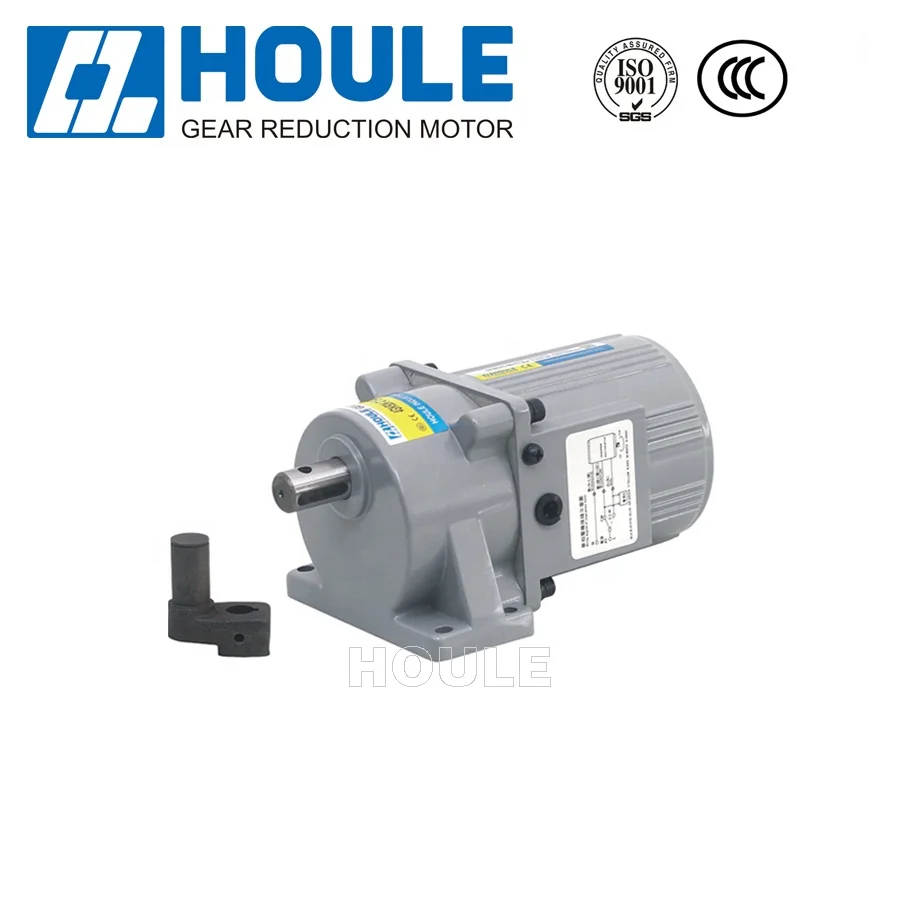 Houle high quality 25W Dark blue AC gear reduction motor mini gear motor worm gearbox