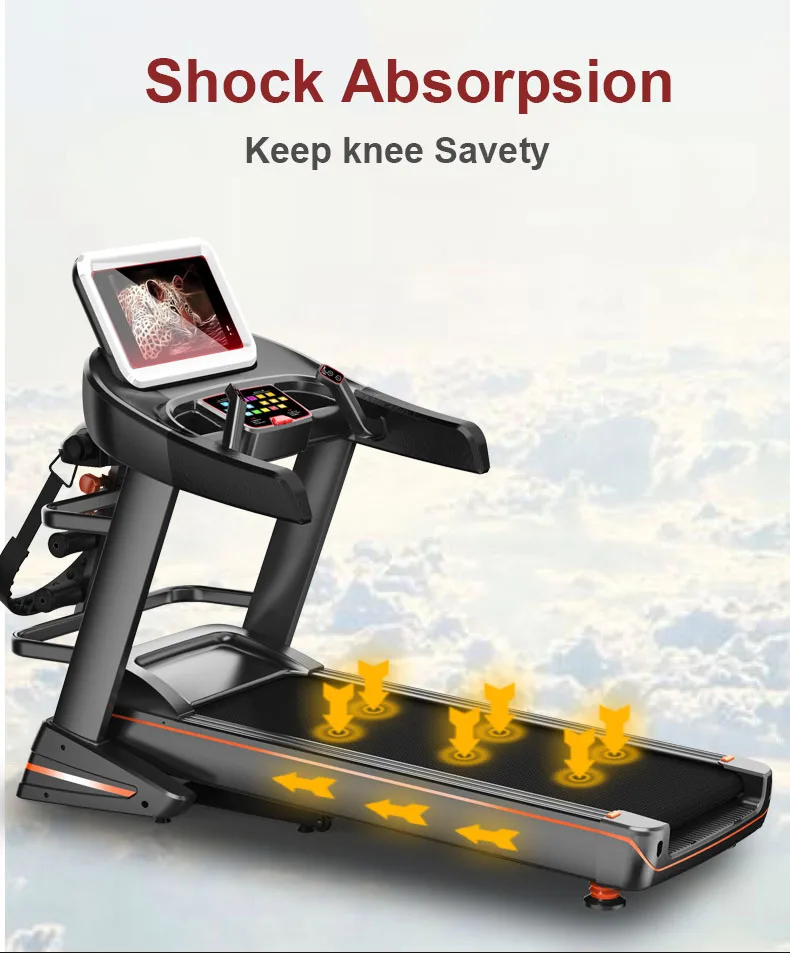 Foldable Multi functional running gym electronic life fitness Walking Electric Motorized Treadmill
