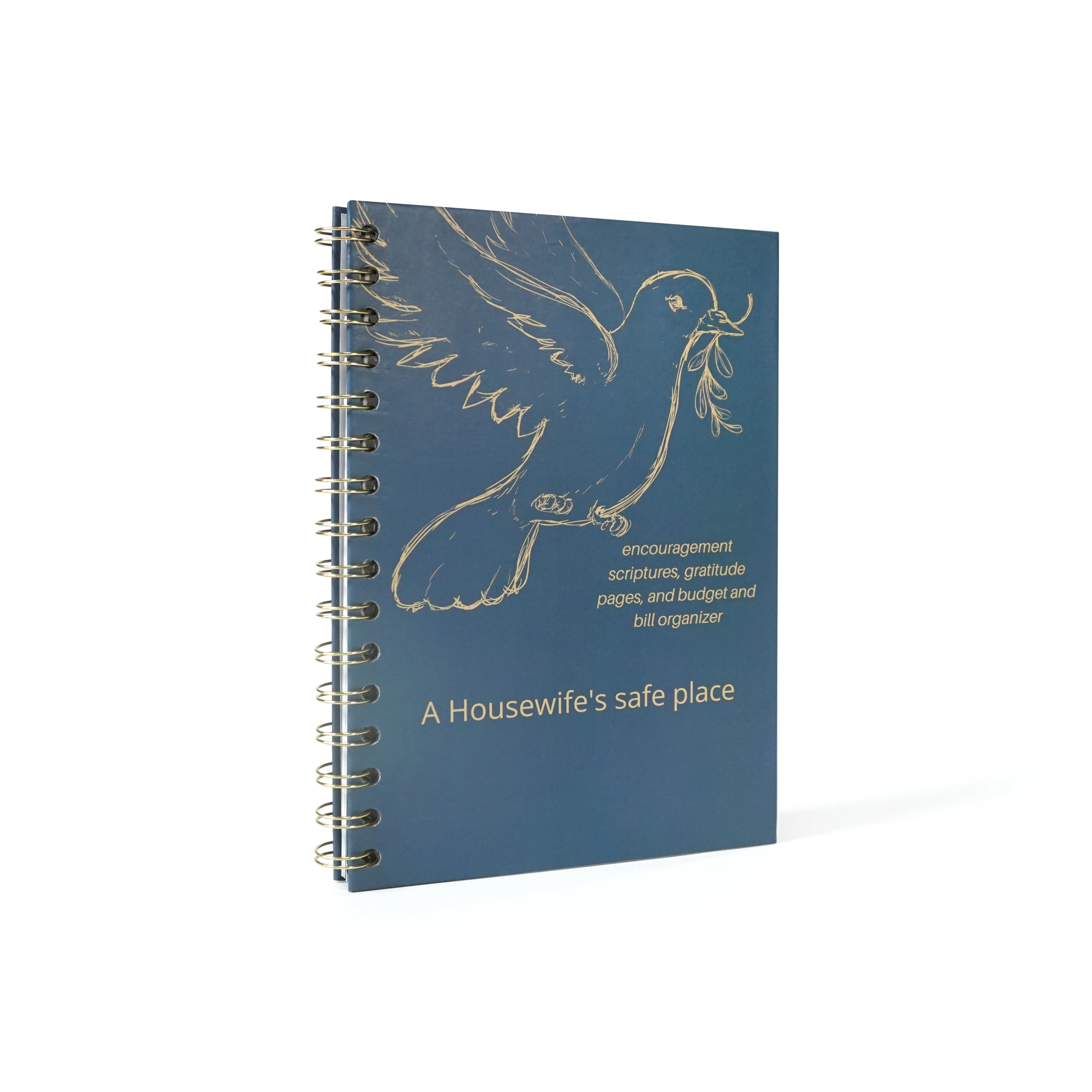 2024 2025 Undated Custom Printing Wellness Journals Notebook Diary Planner Self Care Journal Spiral Ring Mindfulness Journal