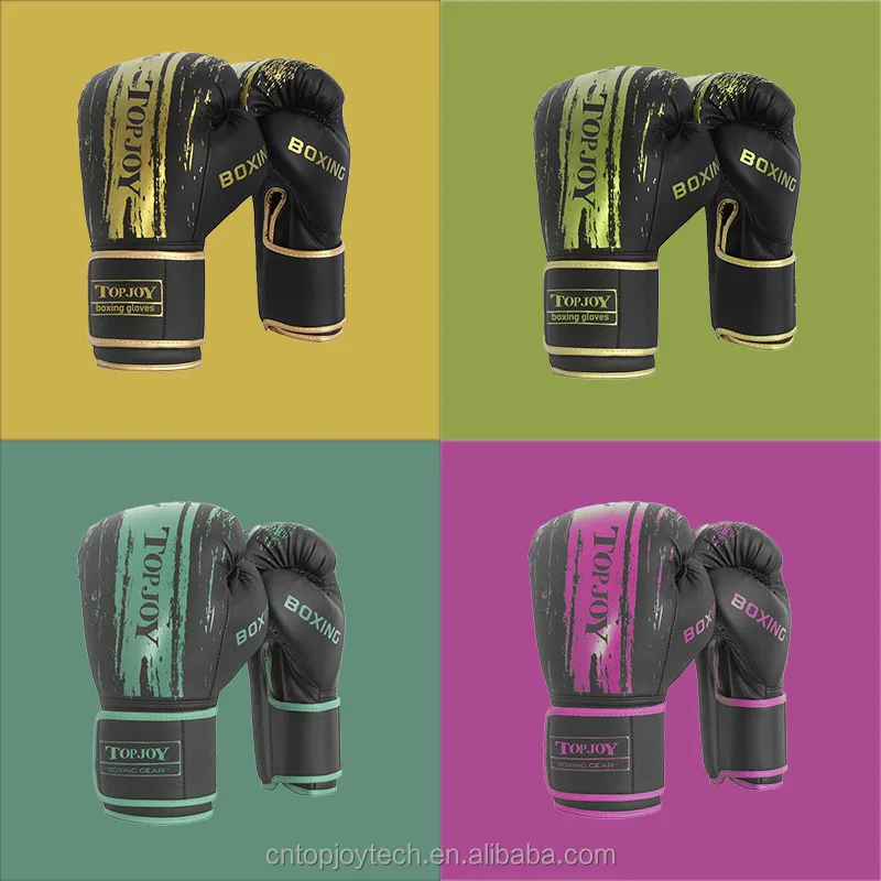 Factory Rate Hook and loop gloves Sparring Training mitts Muay Thai Youth gloves 16oz Custom Logo Boxing Gloves