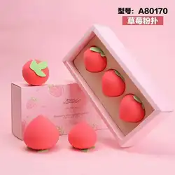Набор для макияжа с яйцами friute, без латекса, не употребляет порошок, губка для макияжа клубника, персика, груши, лимона, авокадо