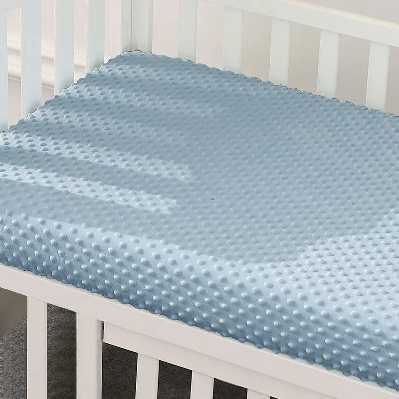 OEM/ODM baby bedding set with dots cold proof bassinet sheets comfortable antiskid baby fitted crib sheet