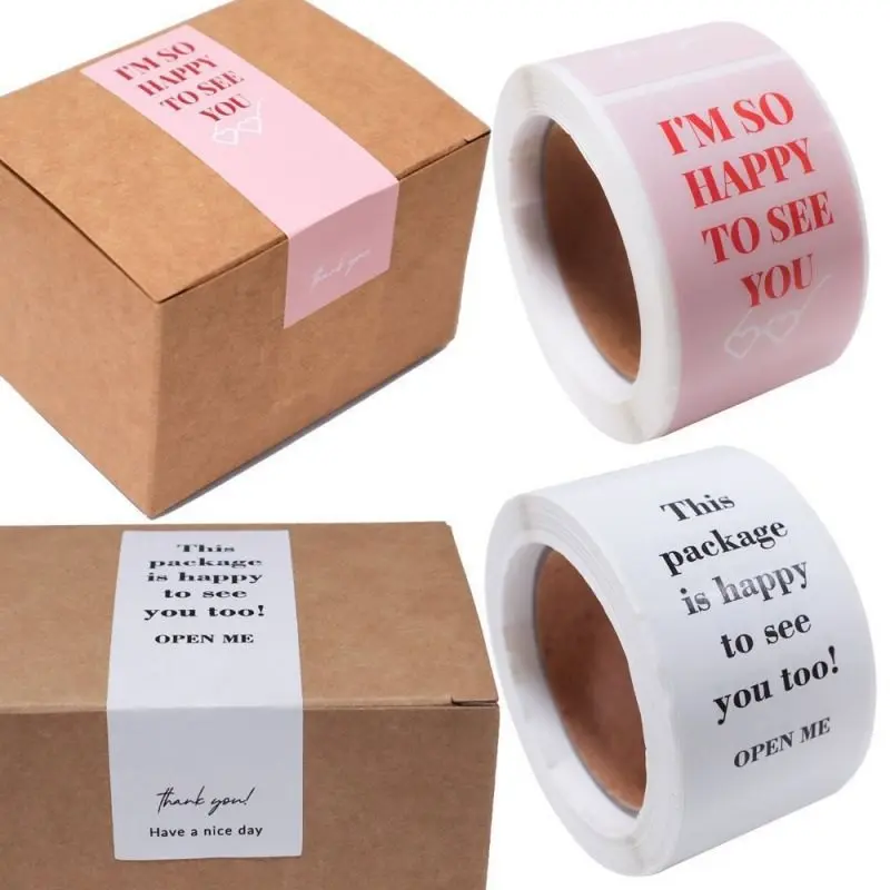 Package Label Custom Logo Printed Self Adhesive Paper Stickers