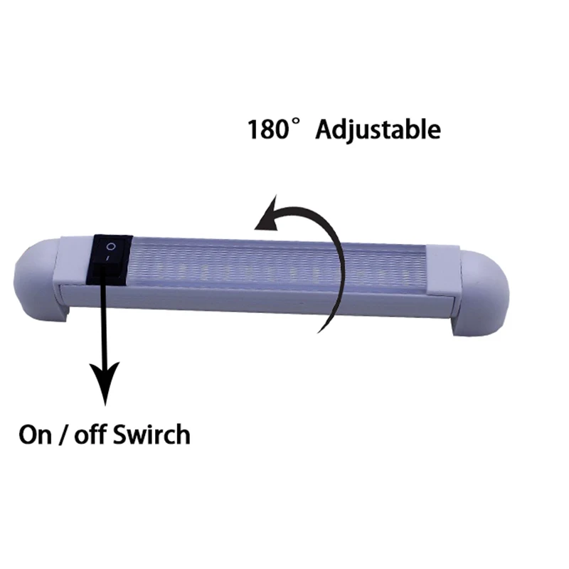 12V RV boat LED swivel ceiling dome interior linear engine room marine led light