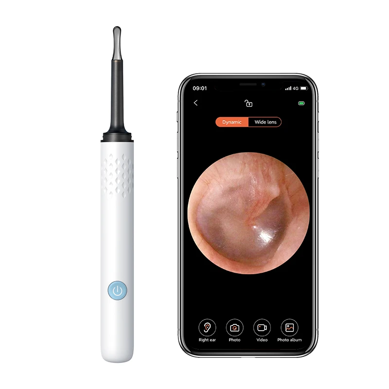 N3 Новый портативный беспроводной умный визуальный очиститель уха отоскоп с легким удалением ушной воска комплект