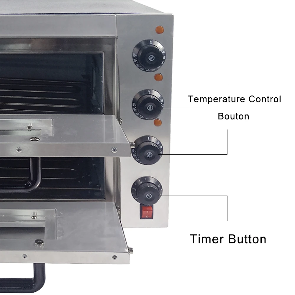Restaurant Commercial Automatic Pizza Maker Double Layer Electric