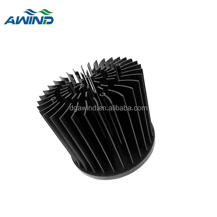 Aluminium cylindrical heat sink 90mm x 90mm heatsink 100w dissipatore di calore 100 mm for cxb3590 disipador redondo
