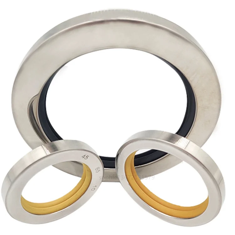 China Manufacturer Double Lip Air Compressor PTFE Coating Rotary Shaft PTFE Oil Seal