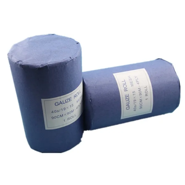 Wholesale production line medical cotton selvage gauze bandage roll