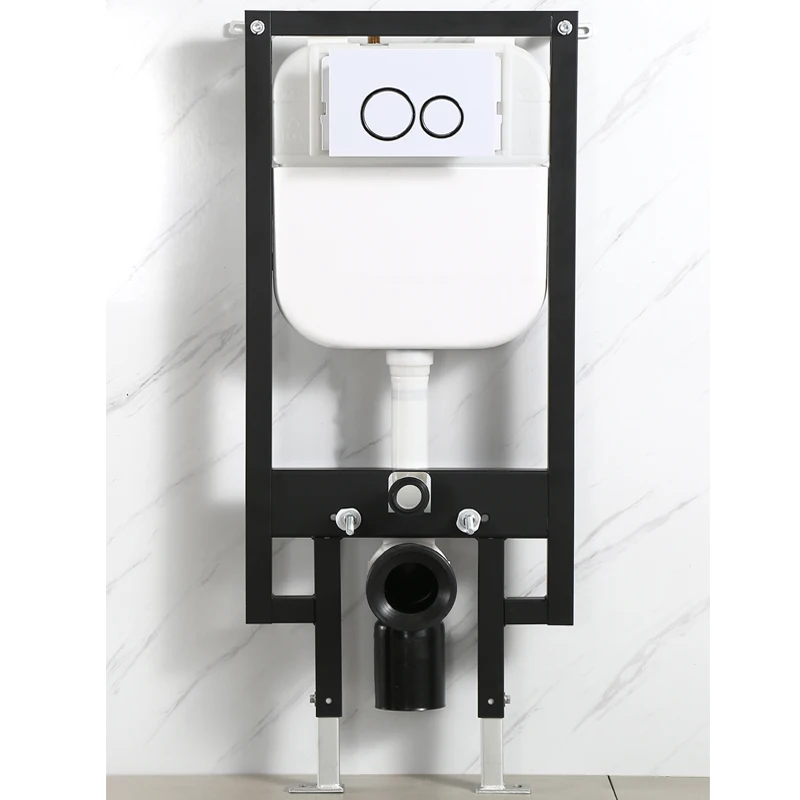 bathroom wall mounted water saving plastic flush cistern concealed wall hung toilet water tank with water Mark